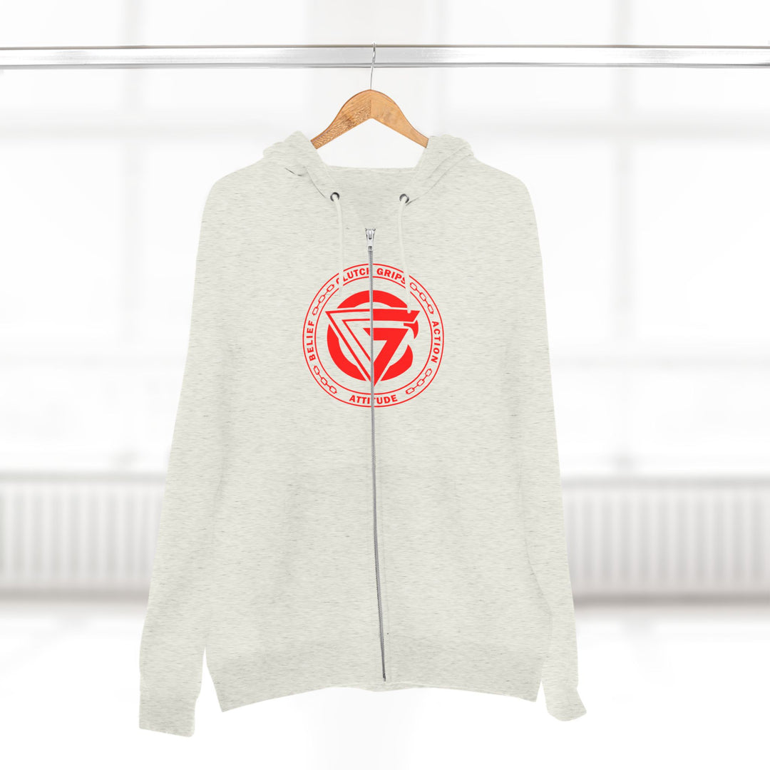 SAMURAI MASTER TRAINER RED WHITE BLACK /LIFT OR DIE ZIP UP