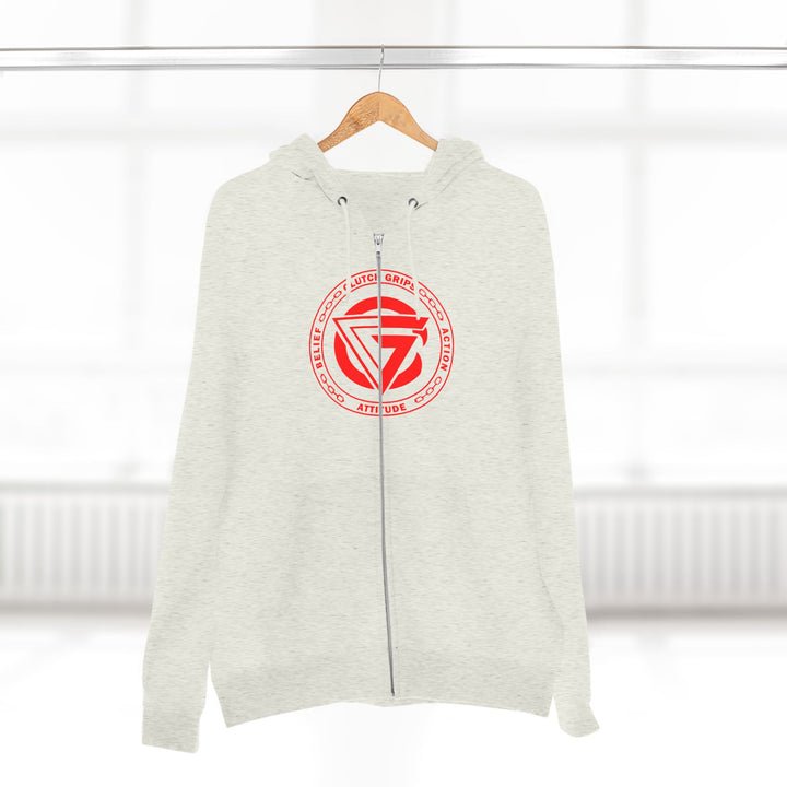 SAMURAI MASTER TRAINER RED WHITE BLACK /LIFT OR DIE ZIP UP