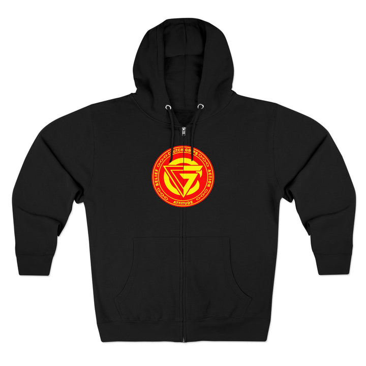 CG SAMURAI MASK ORANGE GOLD /CLUTCHGRIPS ZIP UP