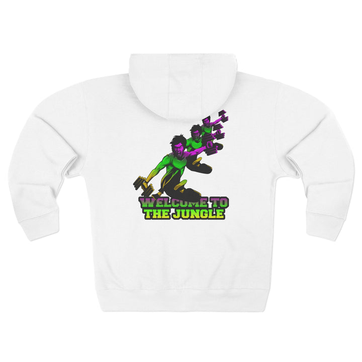 CG LIFT KICK YELLOW GREEN PURPLE FADE/WELCOME TO THE JUNGLE ZIP UP