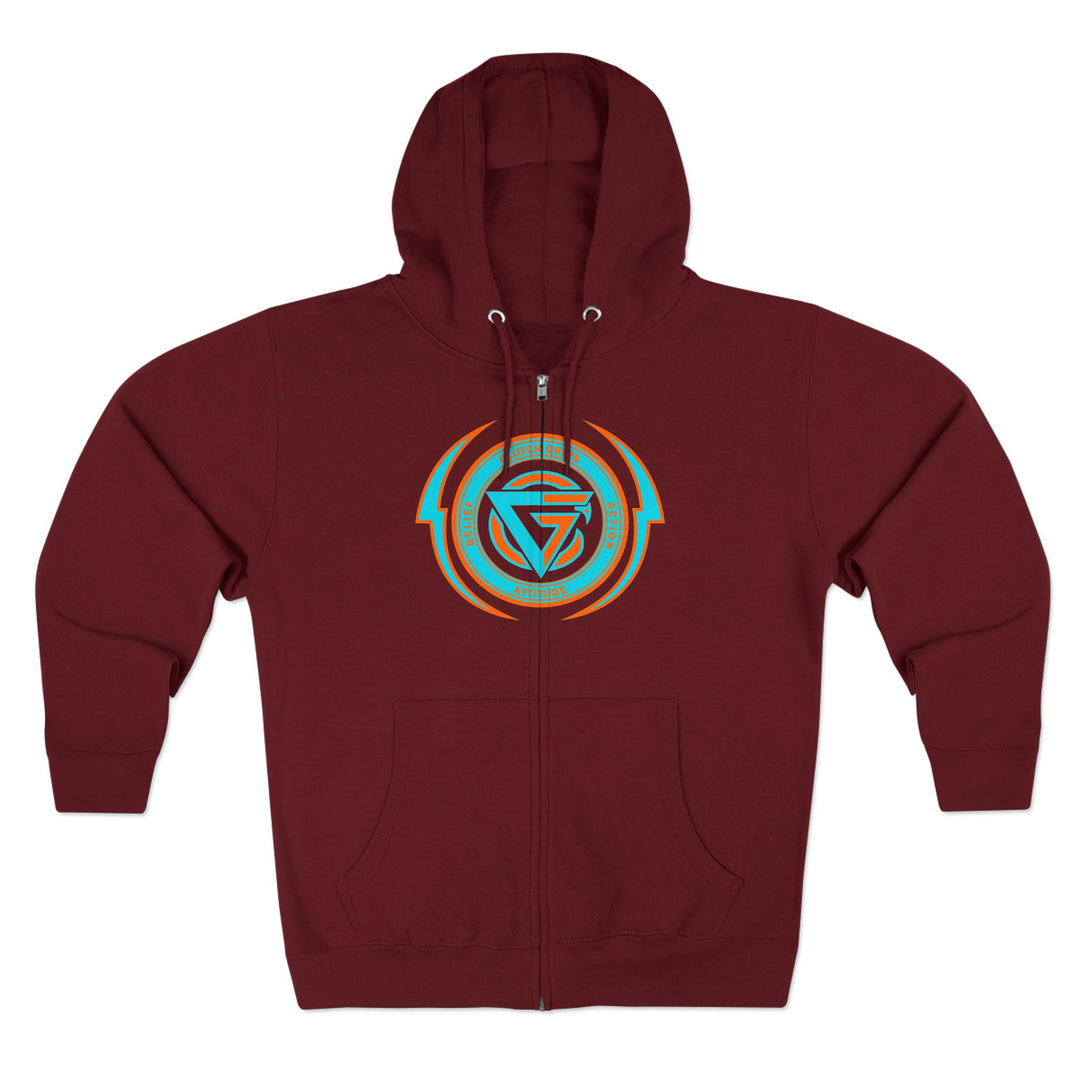 CG BIG MAC CHIEF AQUA ORANGE/READY FOR WAR ZIP UP