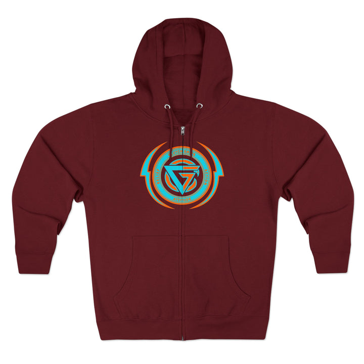 CG BIG MAC CHIEF AQUA ORANGE/READY FOR WAR ZIP UP
