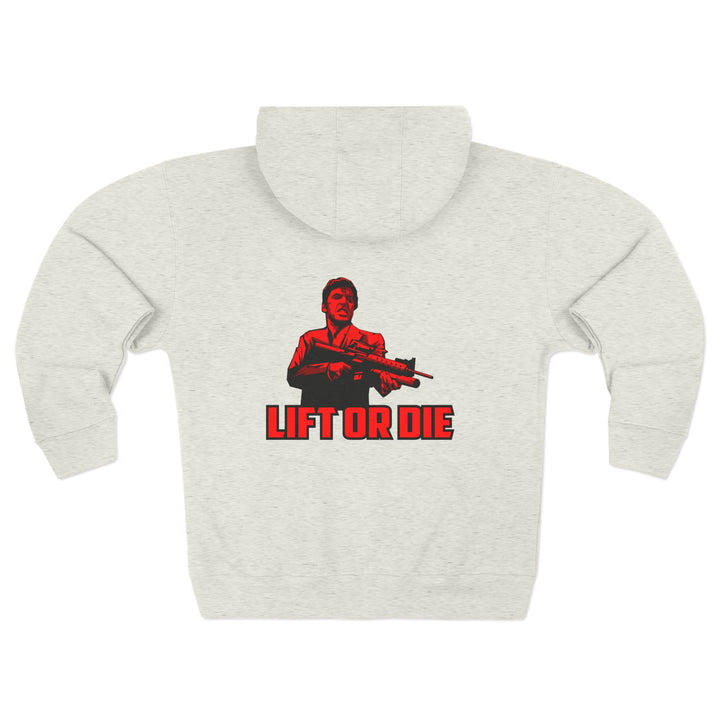 CG FINAL BOSS RED/LIFT OR DIE ZIP UP