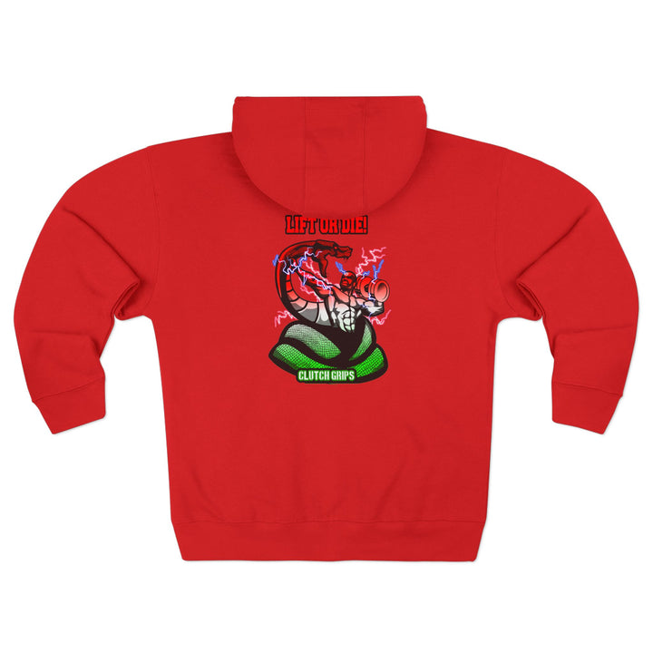 MAC VS SNAKE RED WHITE GREEN FADE /LIFT OR DIE ZIP UP