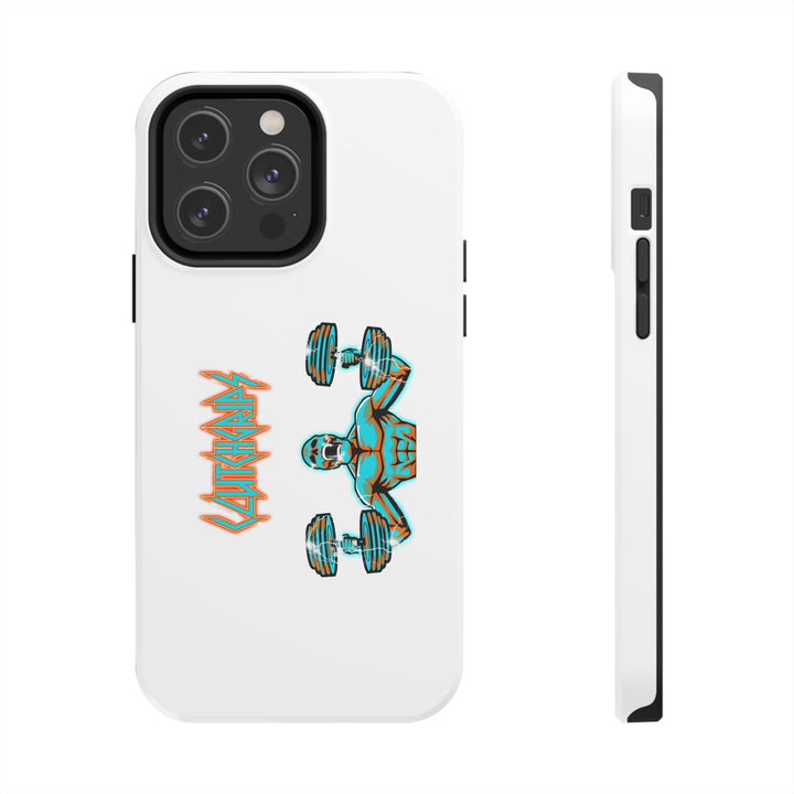 RIDE THE LIGHTNING MIAMI COLORS AQUA ORANGE PHONE CASE/CLUTCHGRIPS