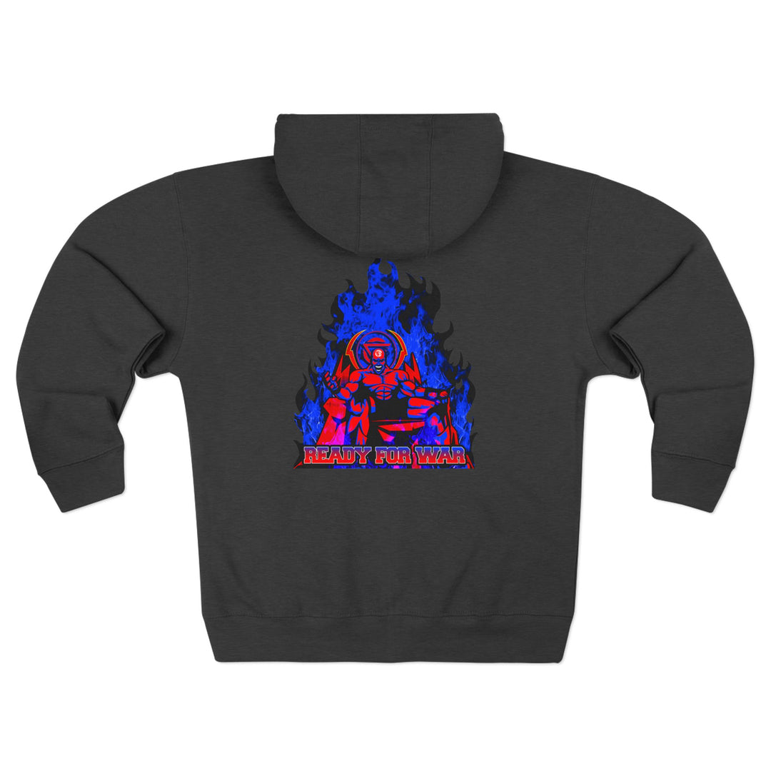 MAC FINAL BOSS RED BLUE /READY FOR WAR ZIP UP