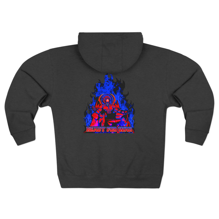 MAC FINAL BOSS RED BLUE /READY FOR WAR ZIP UP