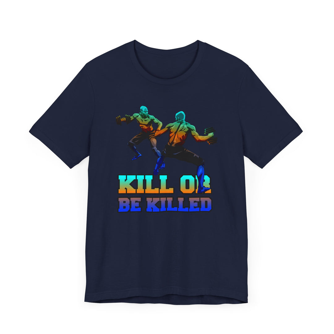 CG BLUE ORANGE AQUA  MAN VS MAN /KILL OR BE KILLED
