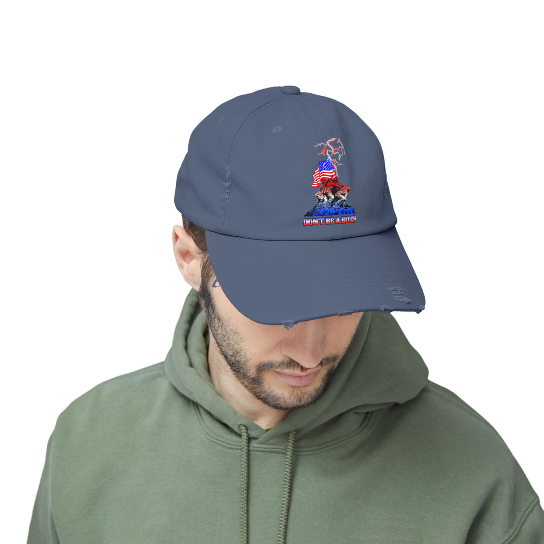 AMERICAN WARRIORS RED WHITE BLUE FADE/DONT BE A BITCH CAP