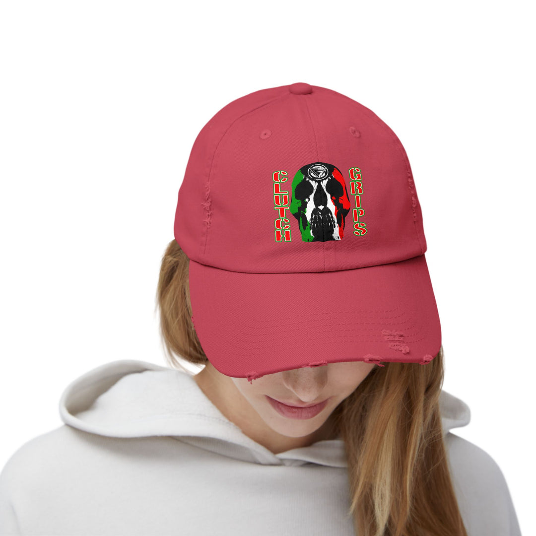CG SKULL RED WHITE GREEN CAP