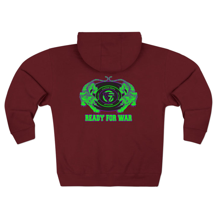 CG TIGER VS TIGER PURPLE GREEN /READY FOR WAR ZIP UP