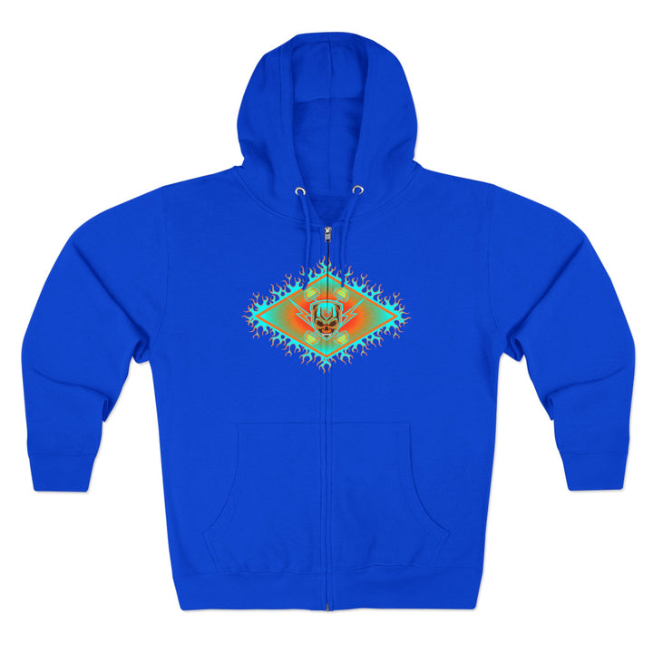 CG DIAMOND DBL BELL SKULL MIAMI COLORS /CLUTCHGRIPS ZIP UP