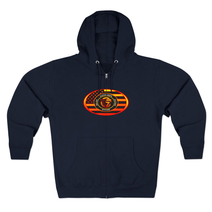 MAC VS SNAKE ORANGE GOLD FADE /WELCOME TO THE JUNGLE ZIP UP