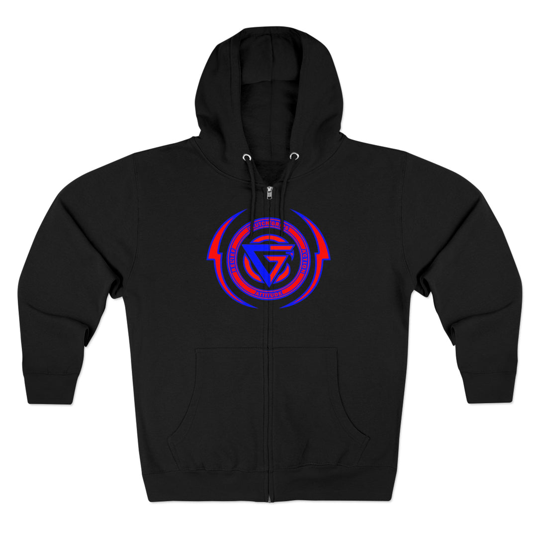 CG STAND OFF RED BLUE /AMERICAN SAVAGE ZIP UP