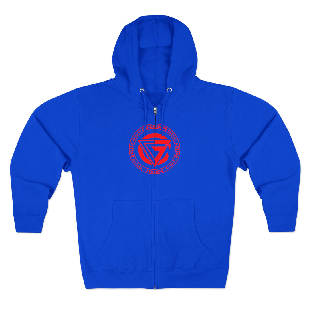 CG LION HEART RED BLACK /STAY SAVAGE  ZIP UP