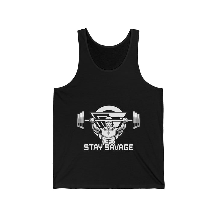 ENTER THE MAC WHITE BLACK TANK/STAY SAVAGE