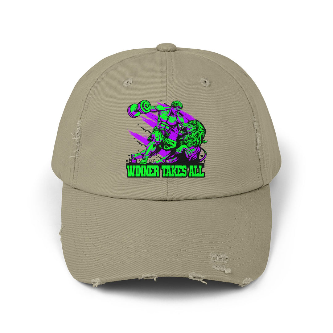 COLISEUM MAC VS LION PURPLE GREEN /WINNER TAKES ALL CAP