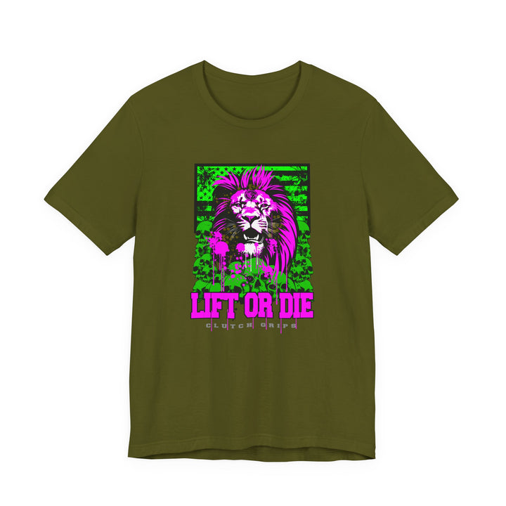LION HEART PURPLEGREEN/LIFT OR DIE