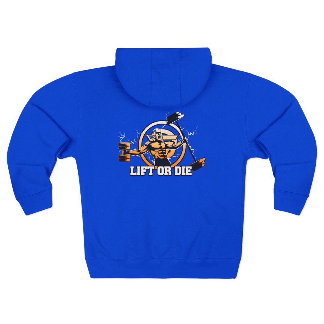 SPARTAN LIFT WHITE ORANGE FADE /LIFT OR DIE ZIP UP