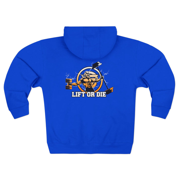 SPARTAN LIFT WHITE ORANGE FADE /LIFT OR DIE ZIP UP