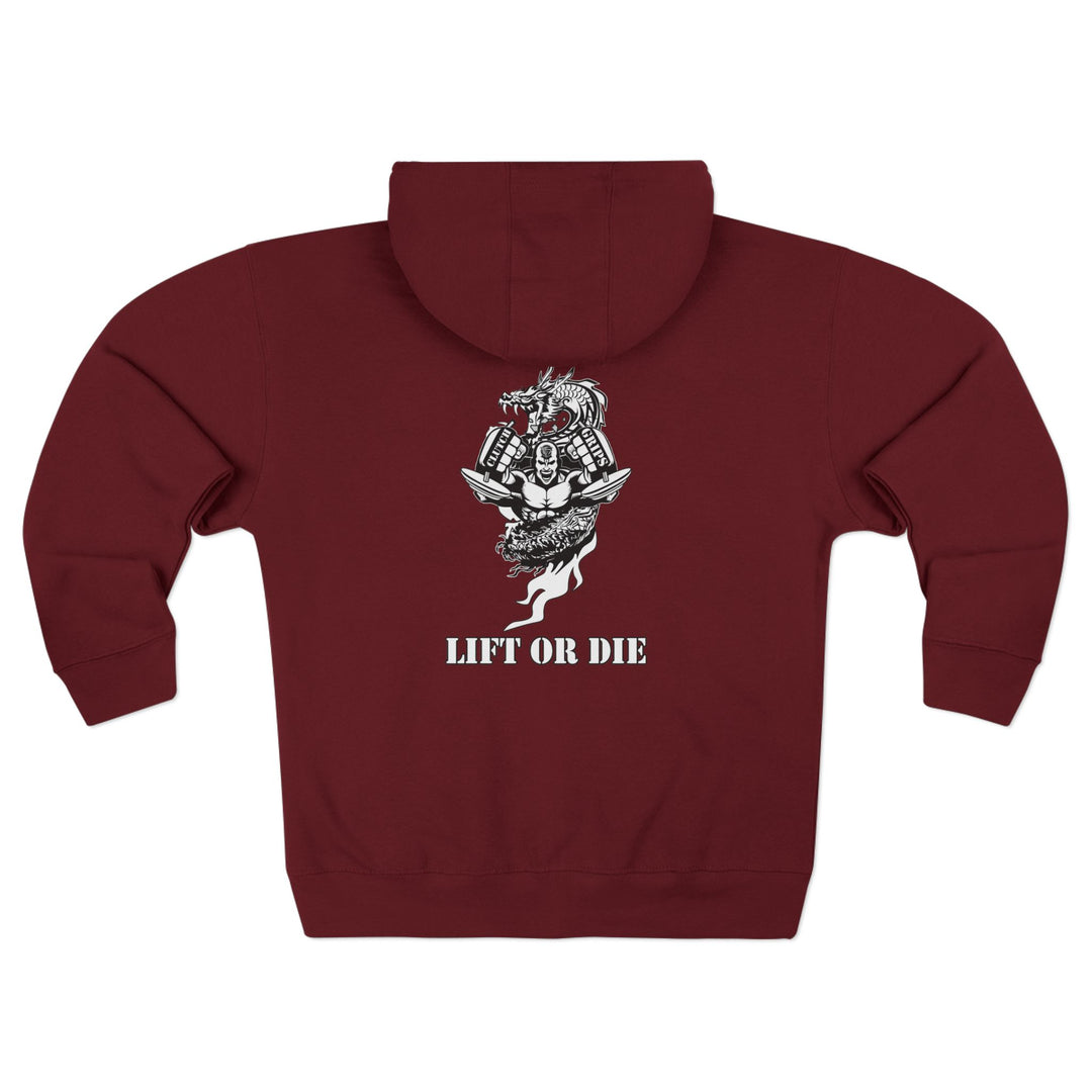 CG MAC DRAGON SNAP WHITE/LIFT OR DIE ZIP UP