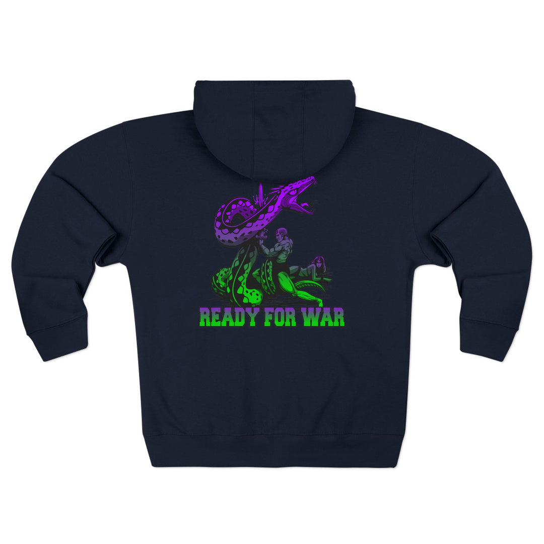 CG SERPENT SLAYER PURPLE GREEN /READY FOR WAR ZIP UP