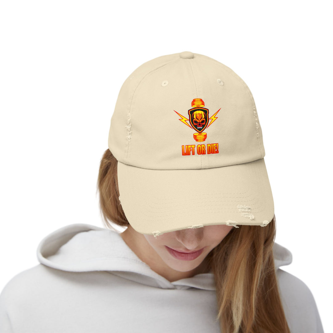 CG SKULL BELL SGL ORANGE GOLD /LIFT OR DIE CAP