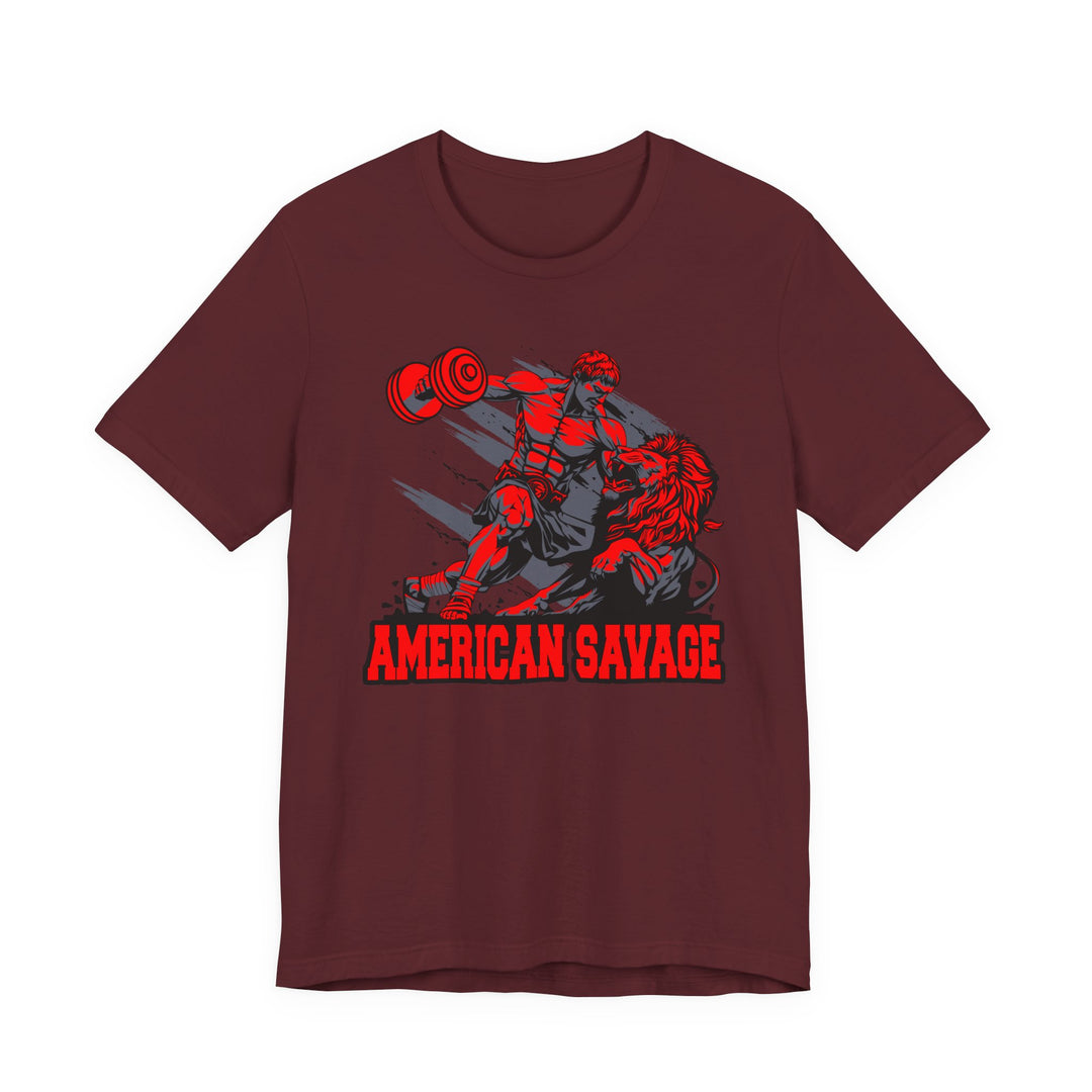 CG COLISEUM MAC VS LION RED GREY /AMERICAN SAVAGE