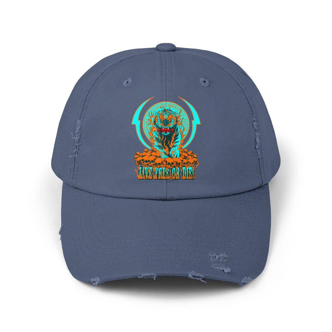 DYNAMITE TIGER MIAMI COLORS/LIVE FREE OR DIE CAP