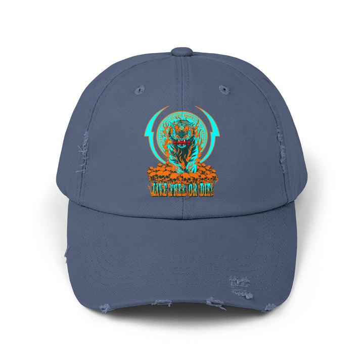 DYNAMITE TIGER MIAMI COLORS/LIVE FREE OR DIE CAP