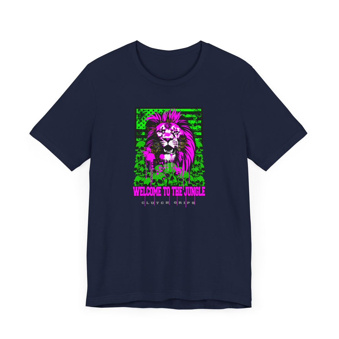 LION HEART FREEDOM TEE PURPLE GREEN/WELCOME TO THE JUNGLE