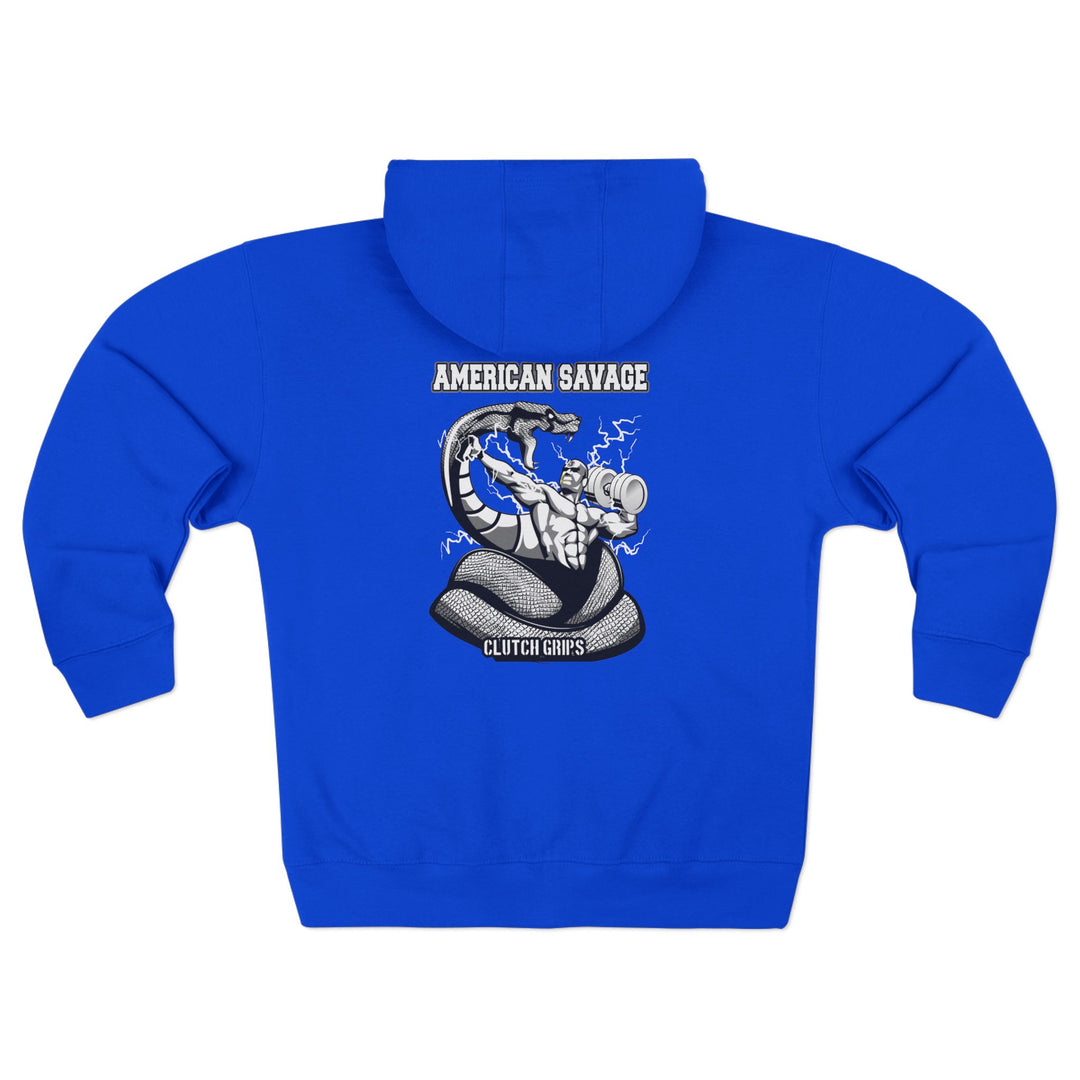 MACVS SNAKE BLACK WHITE /AMERICAN SAVAGE ZIP UP