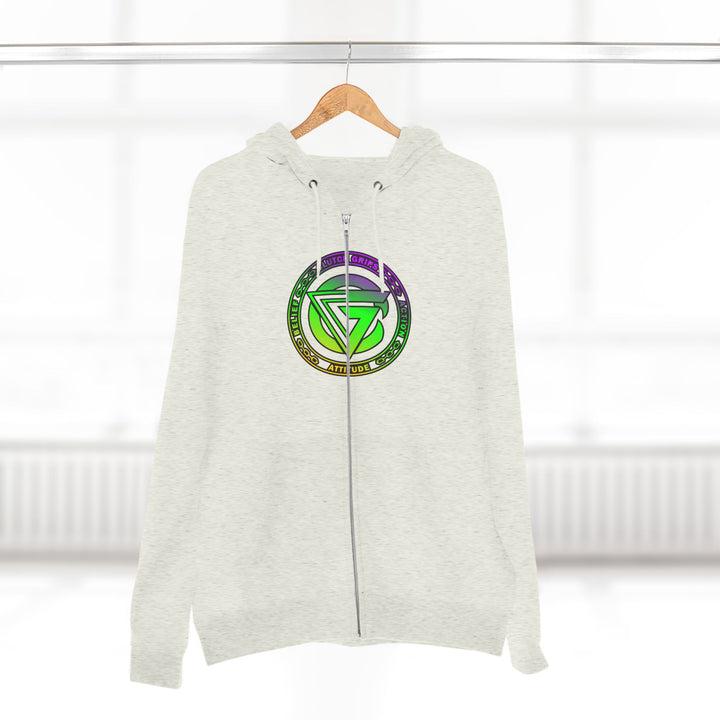 CG LIFT KICK YELLOW GREEN PURPLE FADE/LIFT OR DIE ZIP UP