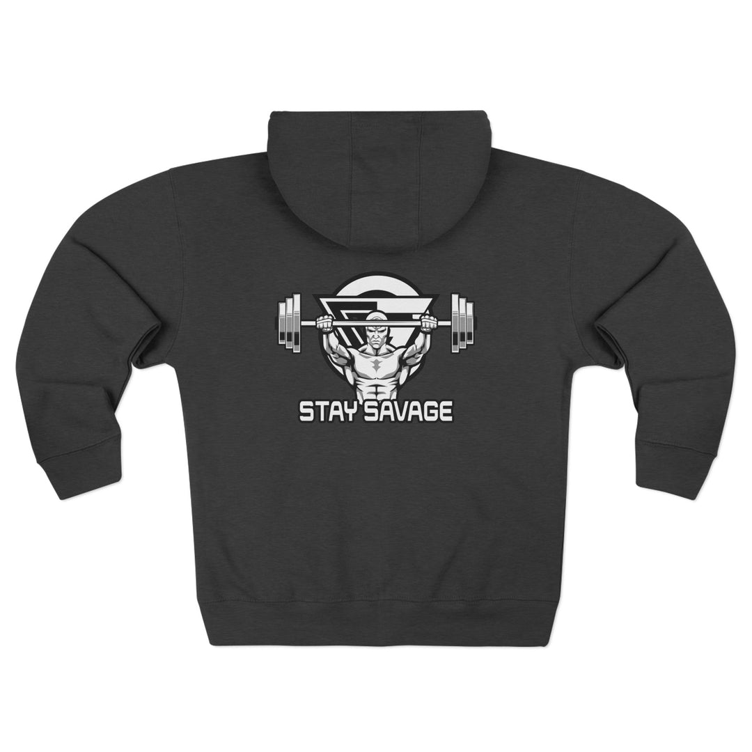 ENTER THE MAC BLACK WHITE/STAY SAVAGE ZIP UP