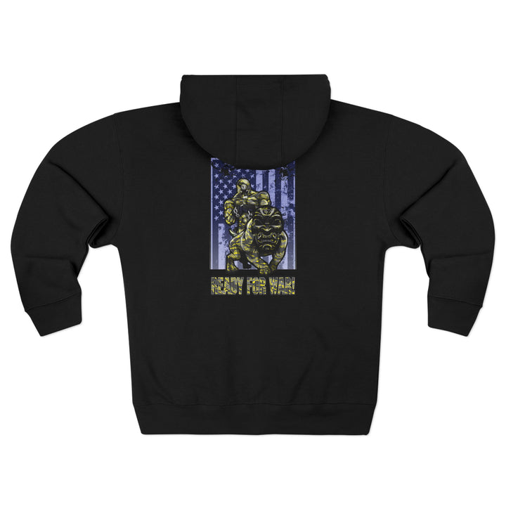 CG ANGRY DOG GREY YELLOW CAMO/READY FOR WAR ZIP UP