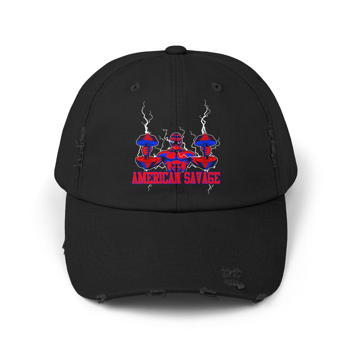 RIDE THE LIGHTNING HYPER RED BLUE /AMERICAN SAVAGE CAP