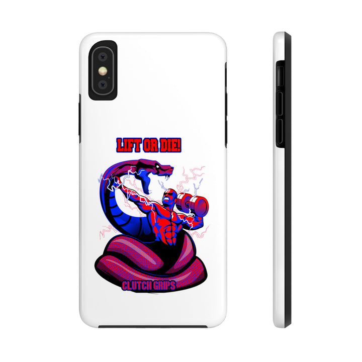 MAC VS SNAKE PHONE CASE RED BLUE /LIFT OR DIE
