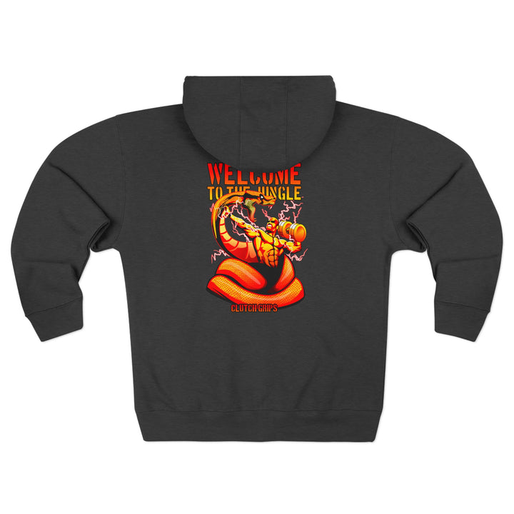 MAC VS SNAKE ORANGE GOLD FADE /WELCOME TO THE JUNGLE ZIP UP