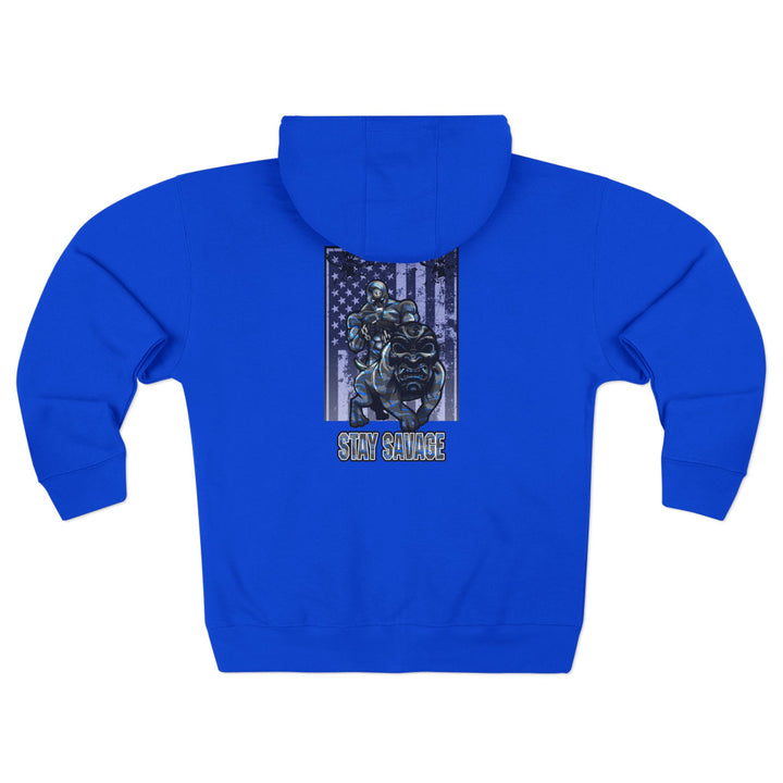 CG ANGRY DOG CAMO BLUE /STAY SAVAGE /ZIP UP