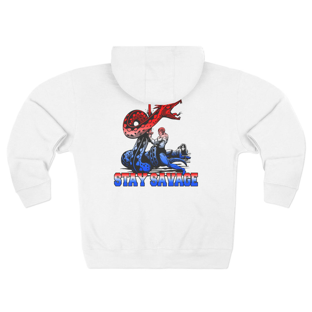 CG SERPENT SLAYER RED WHITE BLUE FADE /STAY SAVAGE ZIP UP
