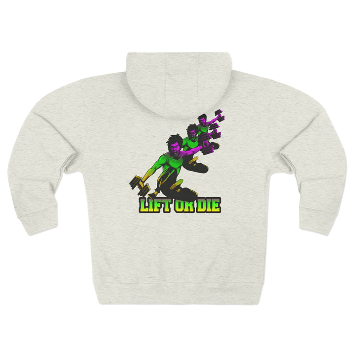 CG LIFT KICK YELLOW GREEN PURPLE FADE/LIFT OR DIE ZIP UP