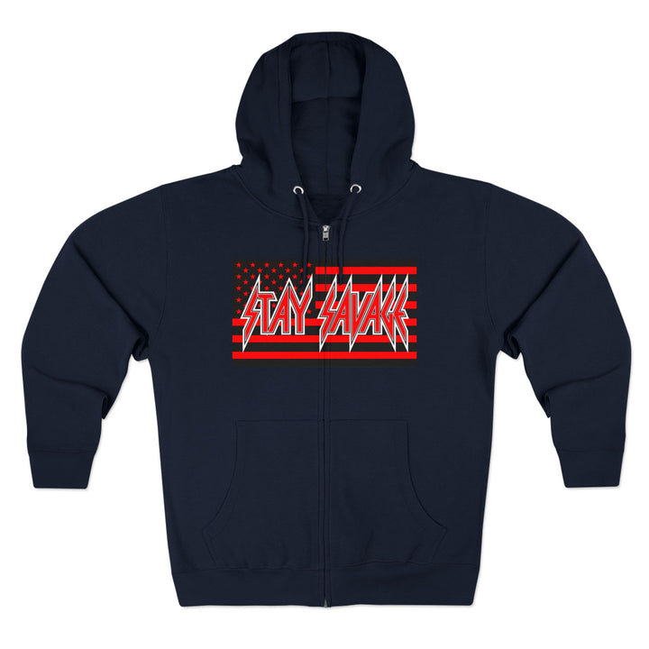 CG  NAVY SEAL TRIBUTE  RIP RED BLACK /DONT BE A BITCH ZIP UP