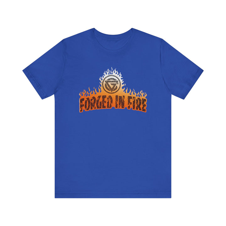 FORGED IN FIRE ORNGE WHITE /DIAMOND PLATE STYLE