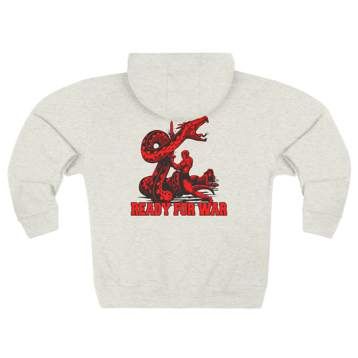 CG SERPENT SLAYER RED BLACK /READY FOR WAR ZIP UP