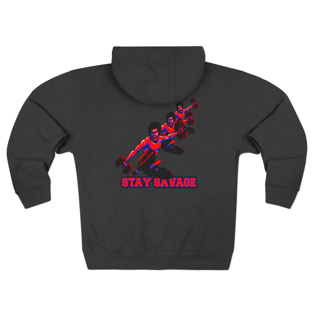CG LIFT KICK RED BLUE/STAY SAVAGE ZIP UP