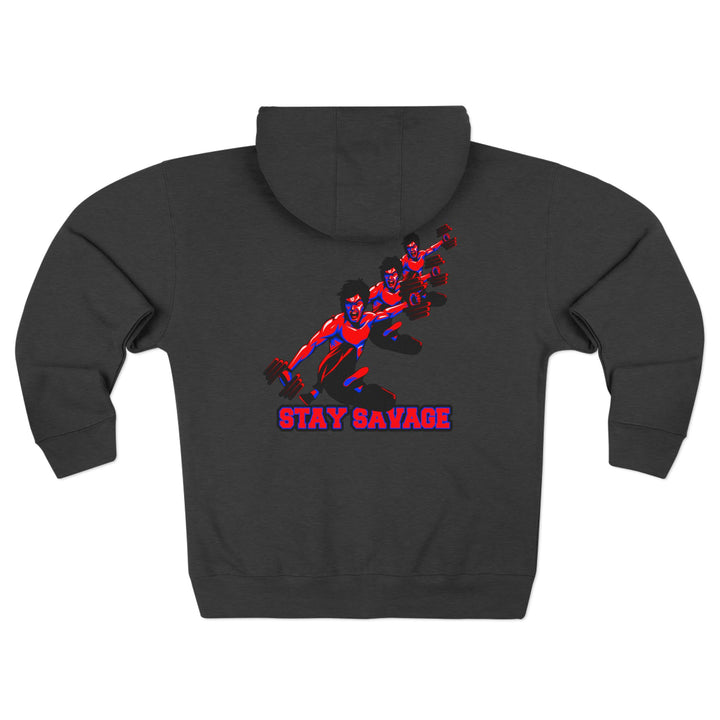 CG LIFT KICK RED BLUE/STAY SAVAGE ZIP UP