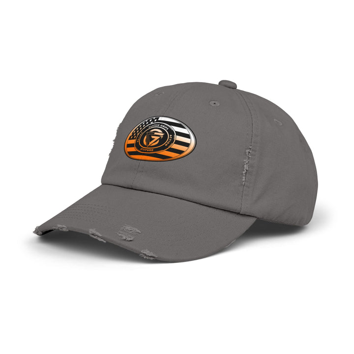 CG ORANGE WHITE FADE OVAL FLAG CAP