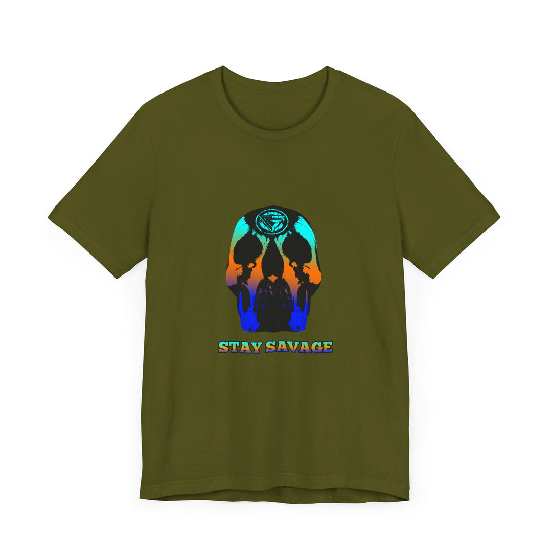SKULLATOR BLUE ORANGE AQUA  /STAY SAVAGE