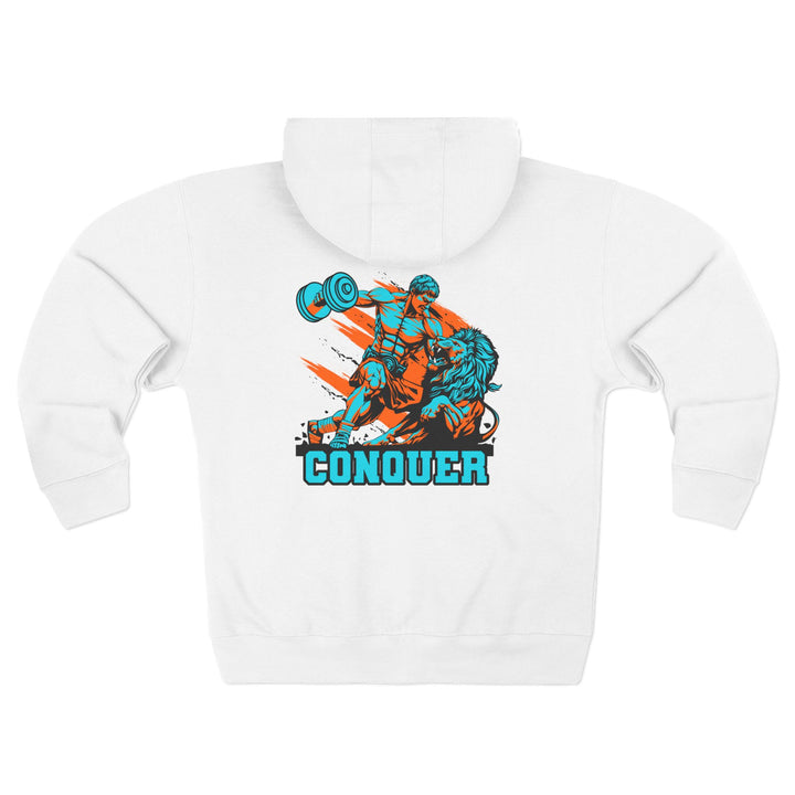 CG COLISEUM MAC VS LION MIAMI COLORS /CONQUER ZIP UP