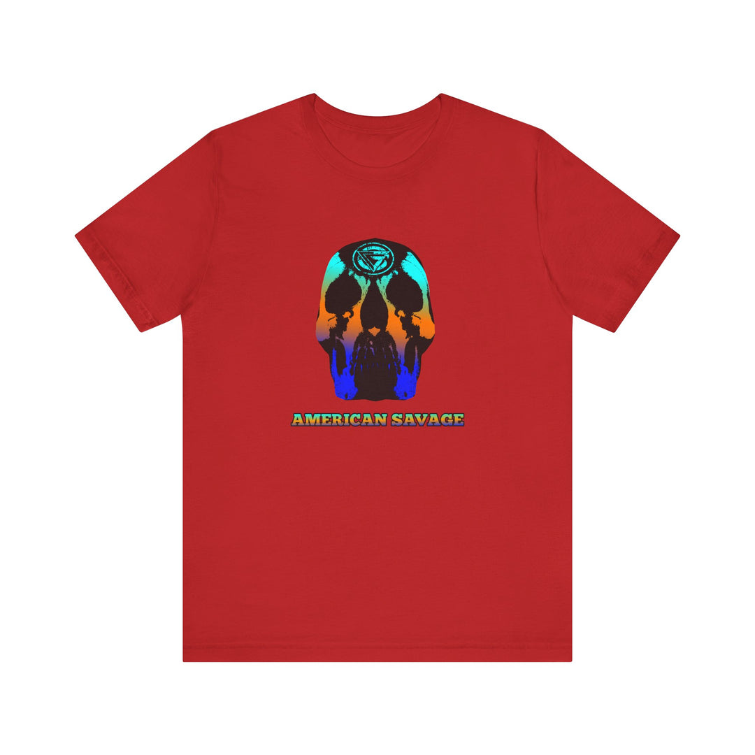 SKULLATOR BLUE ORANGE AQUA  /AMERICAN SAVAGE